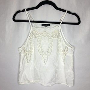 Kendall & Kylie lace inset cropped cami tank size S AQ20